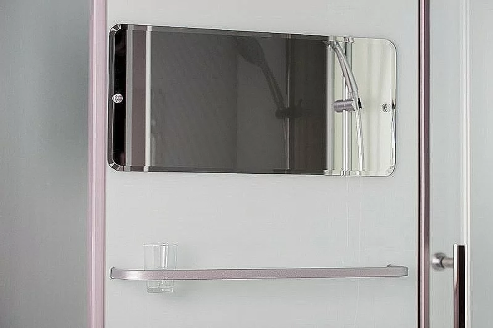 Душевая кабина Esbano Elegancia ES-108CKRB 100x80 стекло матовое/профиль белый