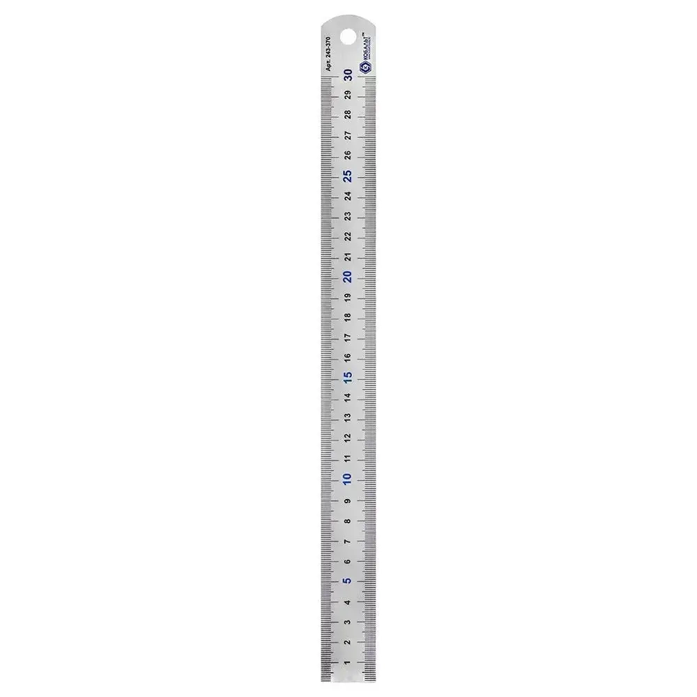 Линейка КОБАЛЬТ 300 x 28 x 0.7 мм, нерж.сталь