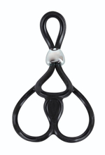 Лассо с подхватом мошонки Triple Ball-und Cockring (Цвет: черный)