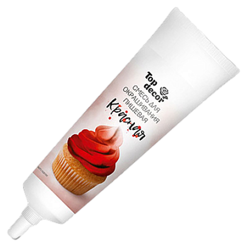 Краситель Top Decor гелевый жидкий Красный 100 гр