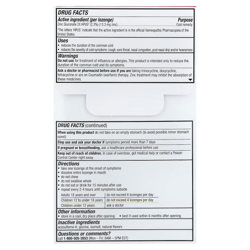 Cold Eeze, средство от простуды, глюконат цинка, натуральная дикая вишня, 25 пастилок