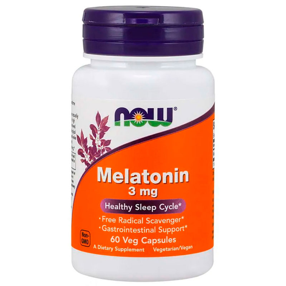 NOW Melatonin 3 мг. (60 капс.)