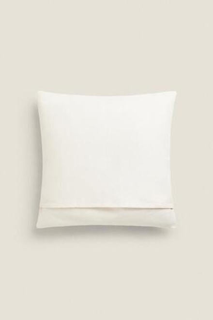 ZARA HOME ОДНОТОННЫЙ ЧЕХОЛ ДЛЯ ДЕКОРАТИВНОЙ ПОДУШКИ, БЕЛЫЙ
