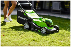 Газонокосилка аккумуляторная GREENWORKS G24X2LM41 2*24V, 41 см, без АКБ и ЗУ (2512607)