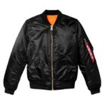 Бомбер Alpha Industries MA-1 W Black (Черный)