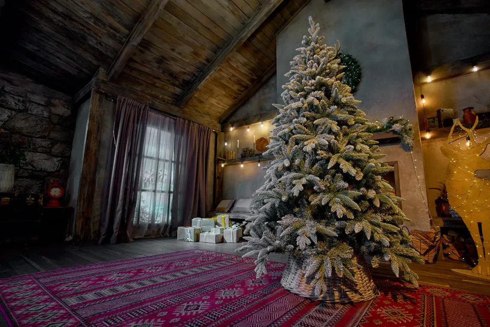 Заснеженная елка «Noel» (Литая+пвх) 180 см / 1,8 м