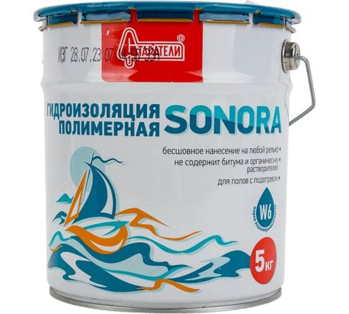 Гидроизоляция полимерная 5кг Сонора Старатели