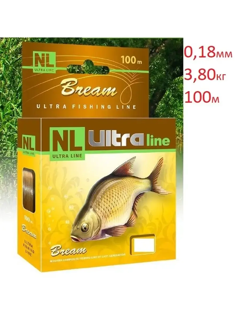 Леска NL ULTRA BREAM (Лещ) 100m