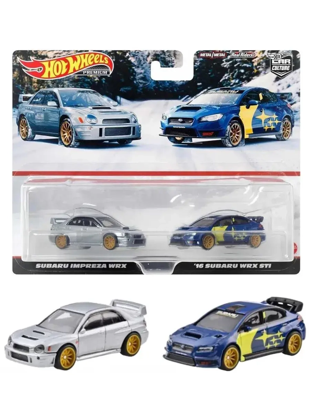 Набор Хот Вилс Премиум Car Culture Subaru HBL96 HKF60