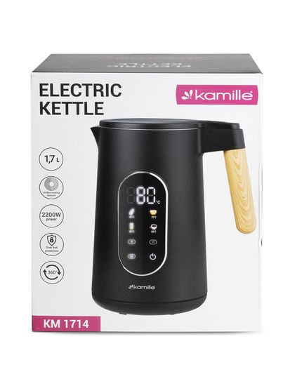 Чайник электрический 1,7 л. Kamille KM 1714 с регулировкой и поддержанием температуры