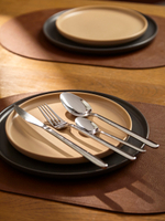 Набор столовых приборов Pure, серебристые глянцевые, 24 пред.