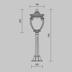 Ландшафтный светильник Outdoor O414FL-01BZ1