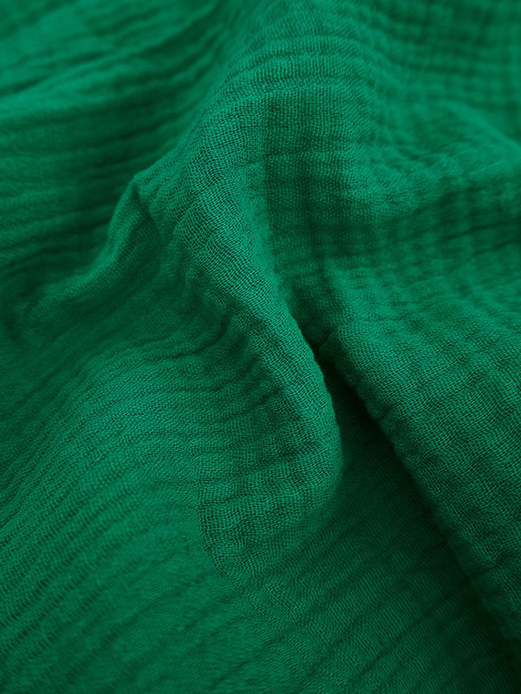 Ткань Муслин, 120 гр/м2, 100% хлопок, ш. 130 см, нефрит