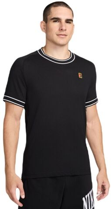 Теннисная футболка Nike Court Heritage Tennis - Black