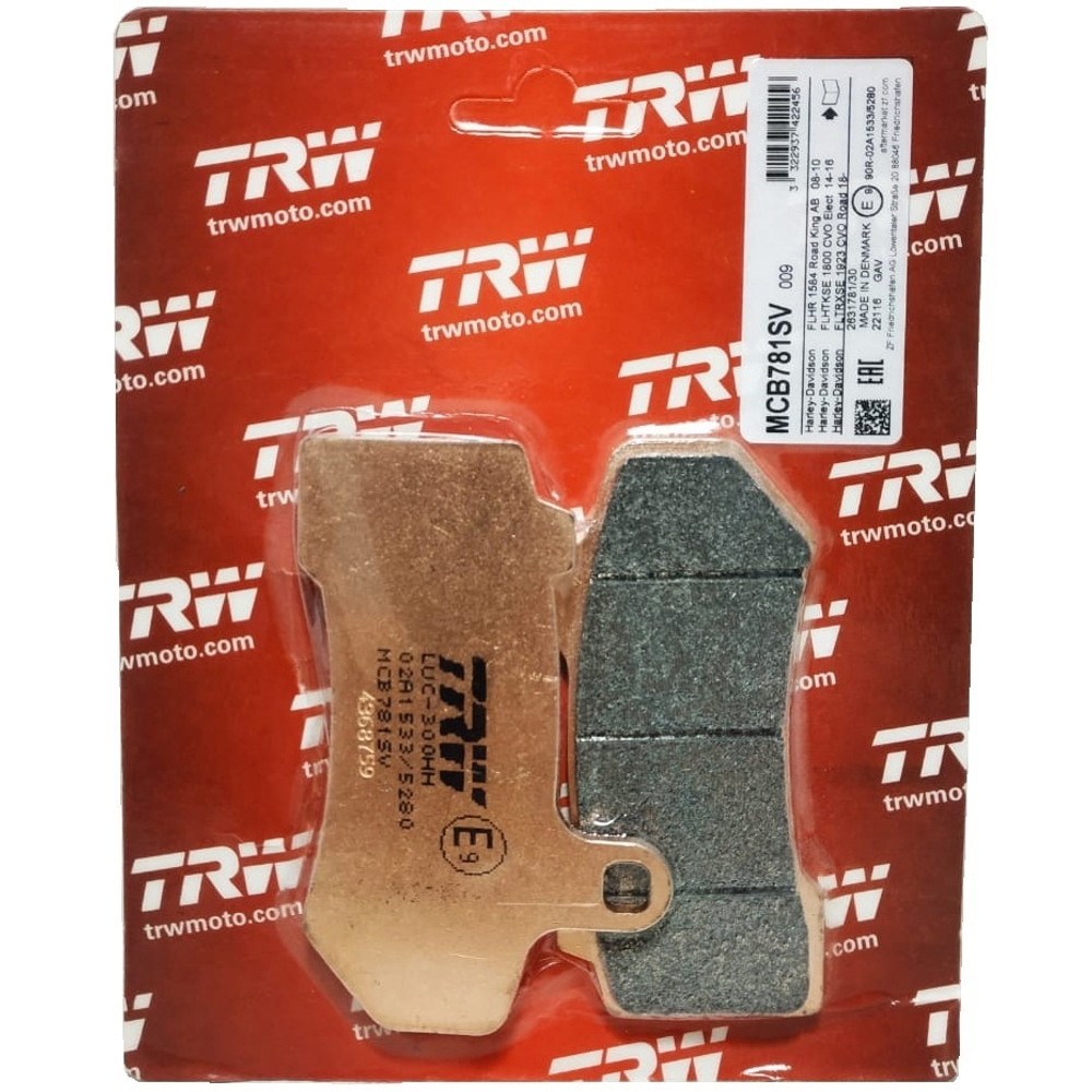 TRW Тормозные колодки передние/задние MCB781SV