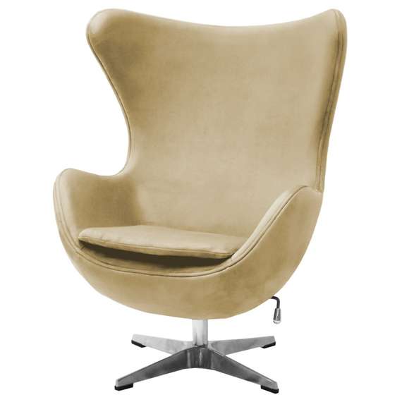 Кресло Egg, карамельная искусственная замша