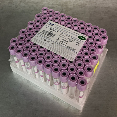 Вакуумная пробирка 3.0мл 13х75, ЭДТА-К3, гематология, сиреневый, 100шт/уп, 692031112, Improvacuter