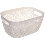 Корзина для хранения универсальная «ФРАТОРИЯ», цвет дымчато белый, 29,2*20,05*14,5см (лейбл)