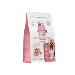 Корм для собак сухой BRIT CARE Mini с индейкой для стерилизованных собак мини пород Adult Sterilised. Metabolic 0.4кг