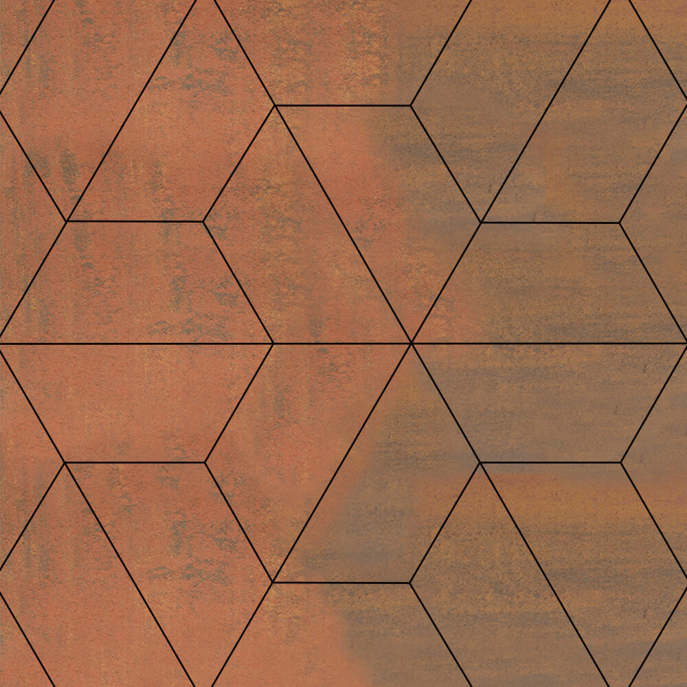 Тротуарная плитка ТРАПЕЦИЯ - Листопад гладкий Арабская ночь