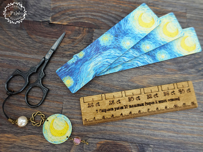 Линейка для определения каунта канвы "Звездная ночь Ван Гога"