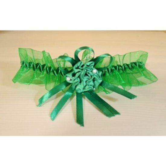 Подвязка зеленая SvetikFantasy, 5,6см №4818.60