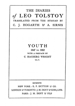 The Diaries of Leo Tolstoy | Лев Николаевич Толстой