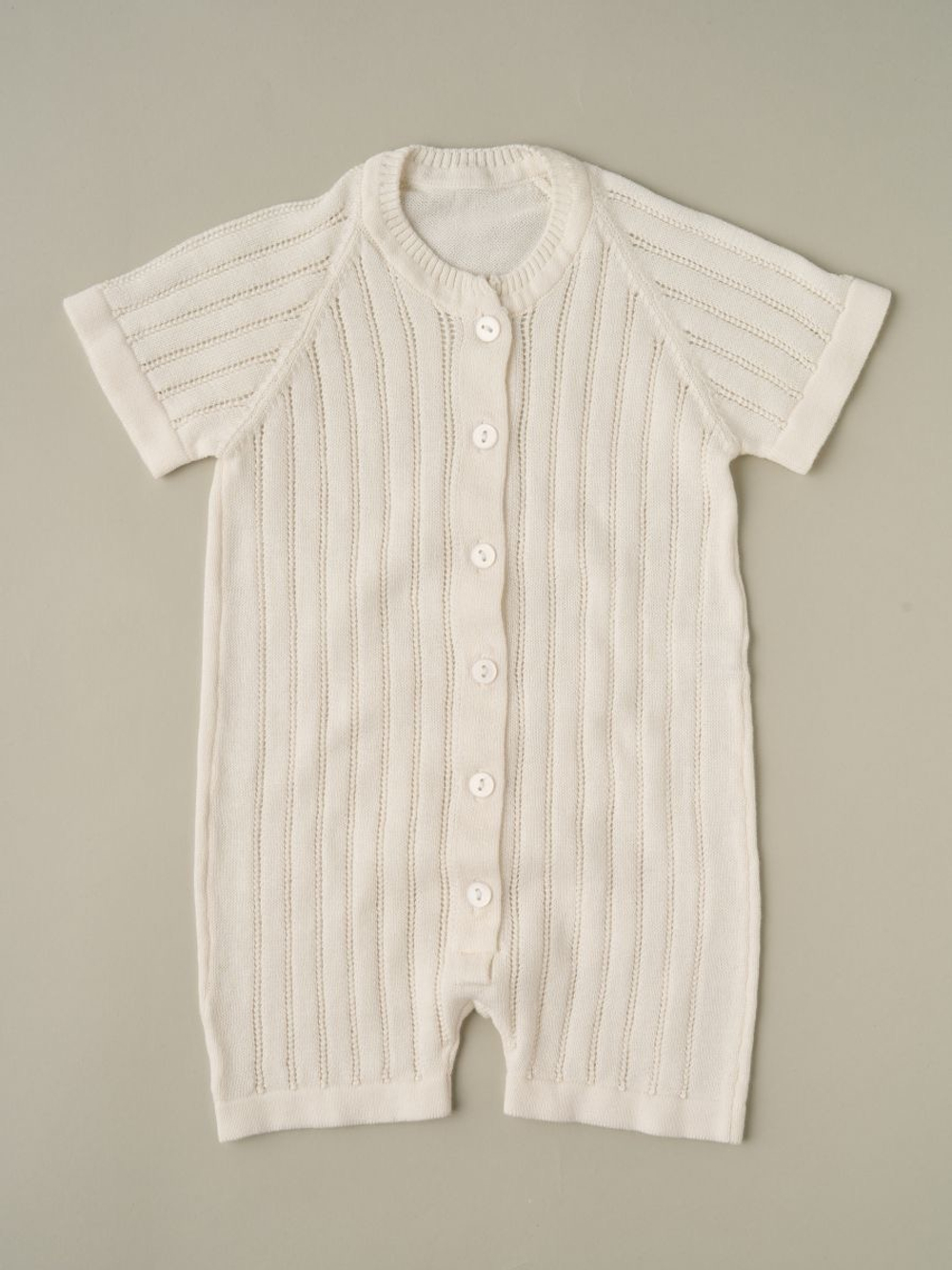 Песочник вязаный из хлопка, Натуральный