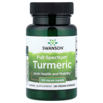 Swanson, Full Spectrum®, куркума, 720 мг, 30 веганских капсул