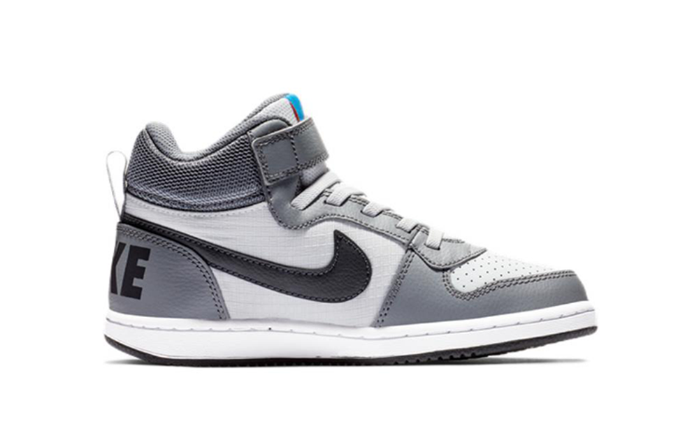 Middle-aged children's Nike Mid casual non-slip wear-resistant mid-top sneakers gray white black