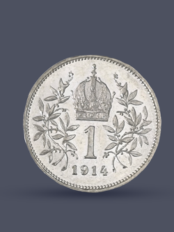 Монета 1 крона (crown) 1914 год Австрия