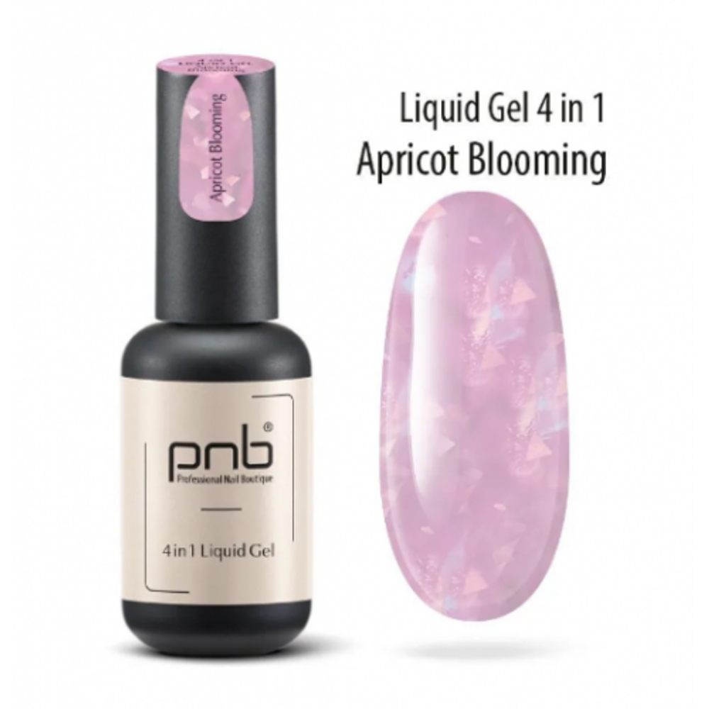 Полигель-архитектор 4 в 1 PNB 17 мл/UV/LED Liquid Gel 4 in 1 PNB Apricot Blooming 17 ml