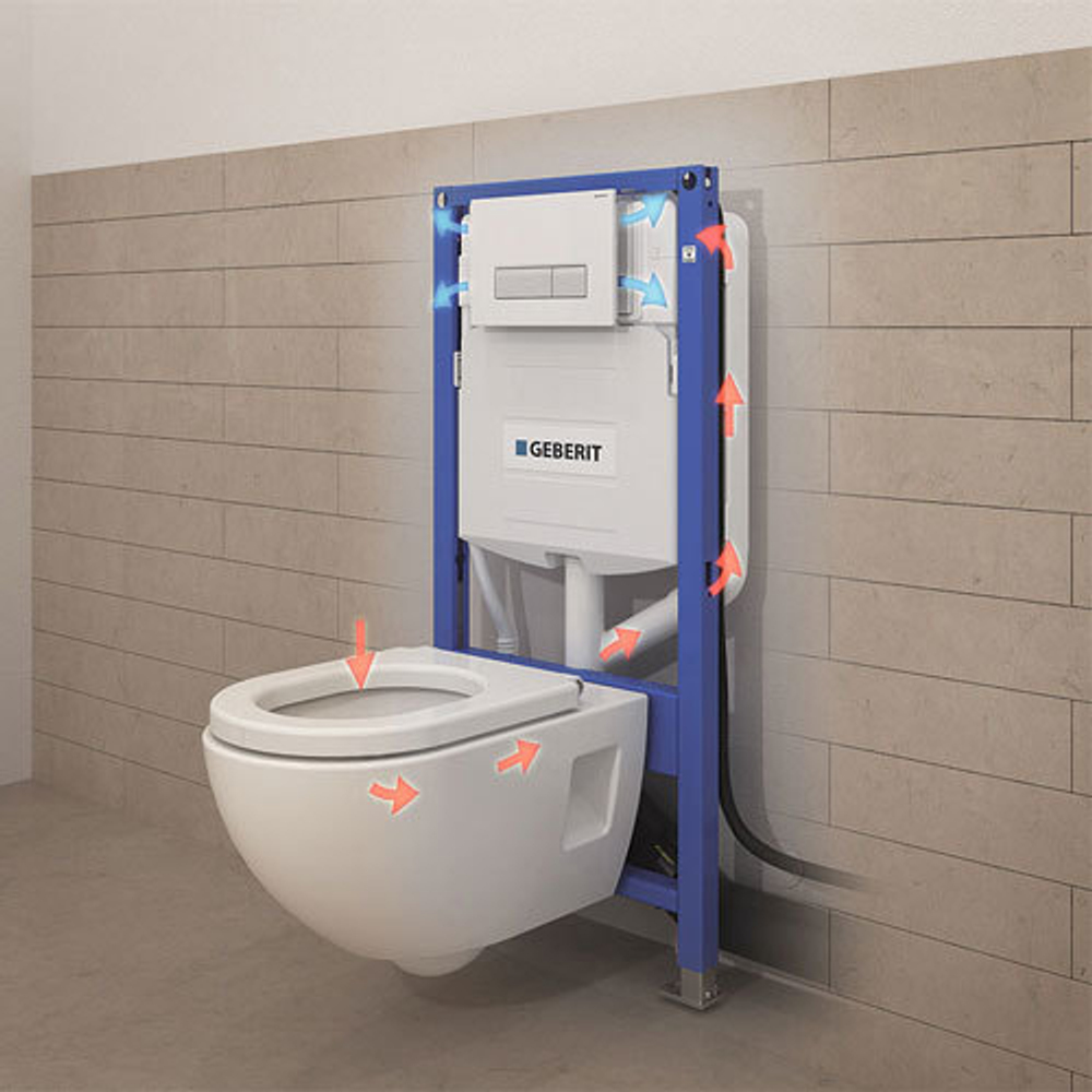 Смывная клавиша GEBERIT Sigma 40 115.600.SI.1 с системой удаления запахов