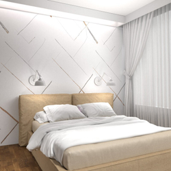 Ламинированная панель ПВХ ВЕК Фрагонар белый 2700х375мм