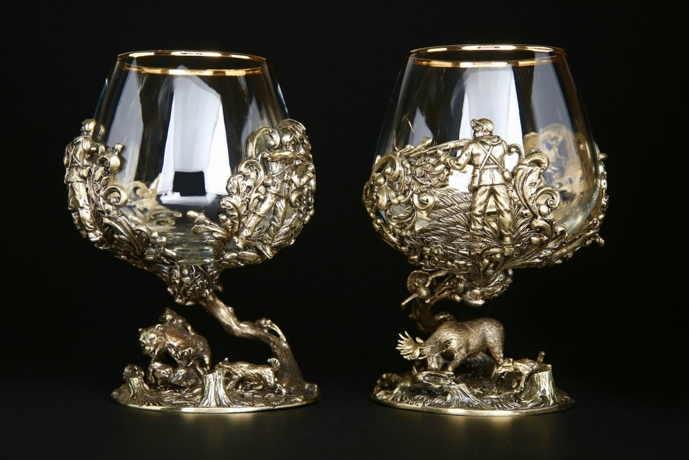 Набор бокалов для коньяка "Охота" 2 шт.