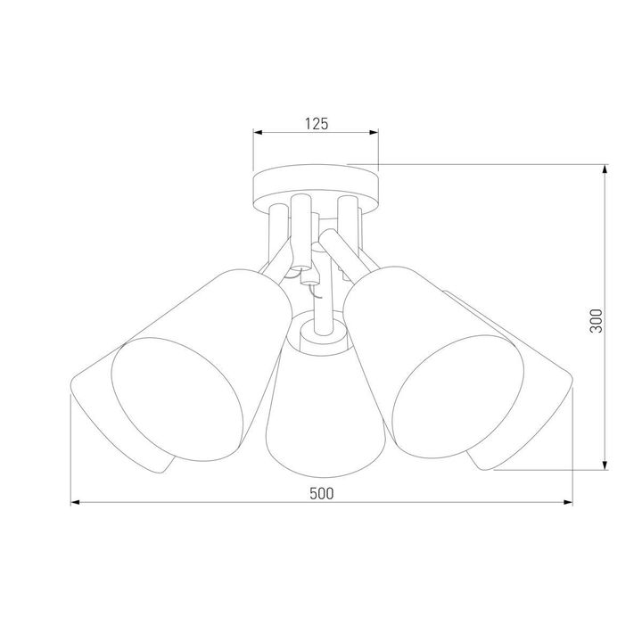 Потолочная люстра TK Lighting 666 Vaio 5