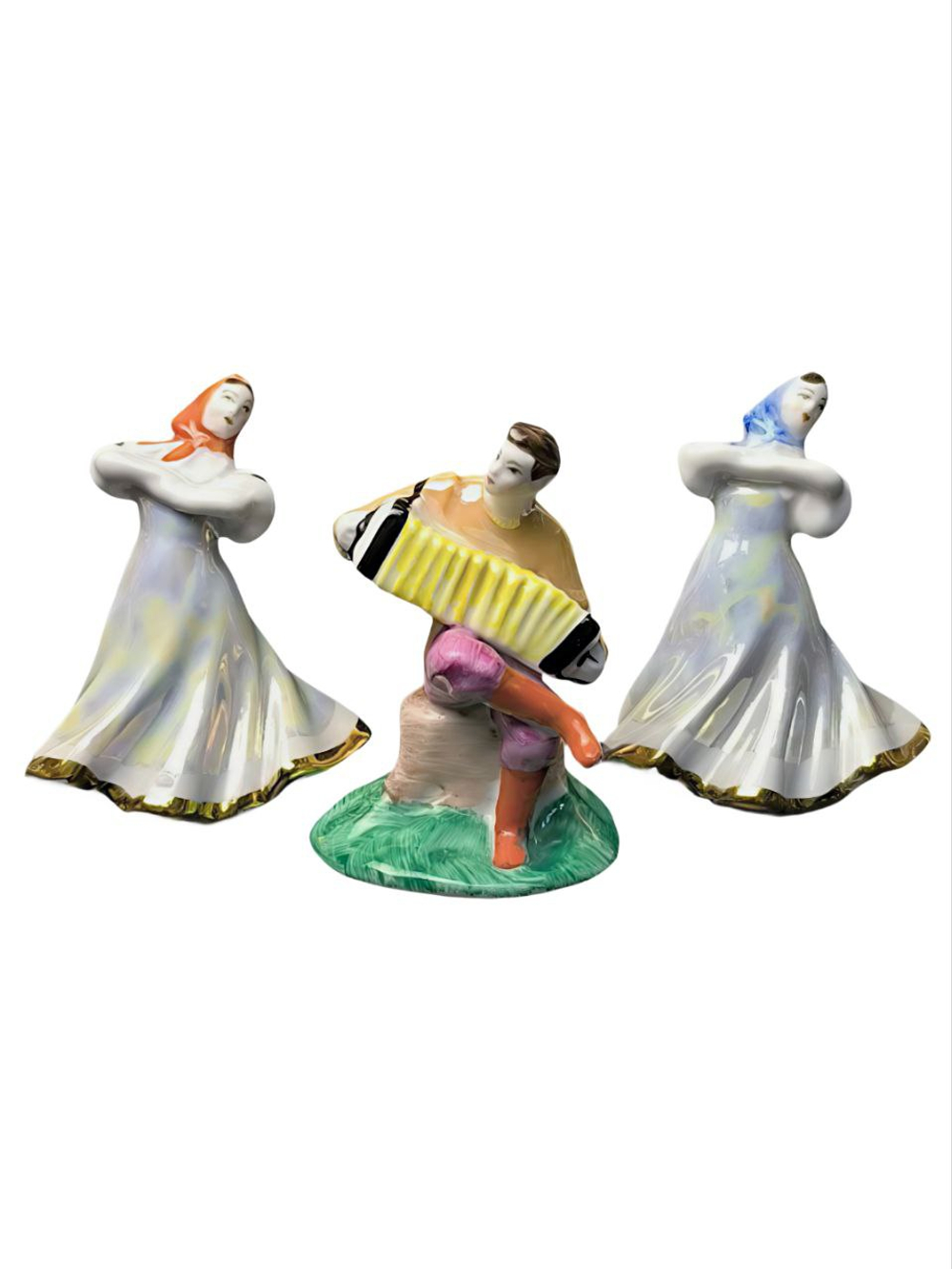 Фарфоровые статуэтки "Русский перепляс" Дулево