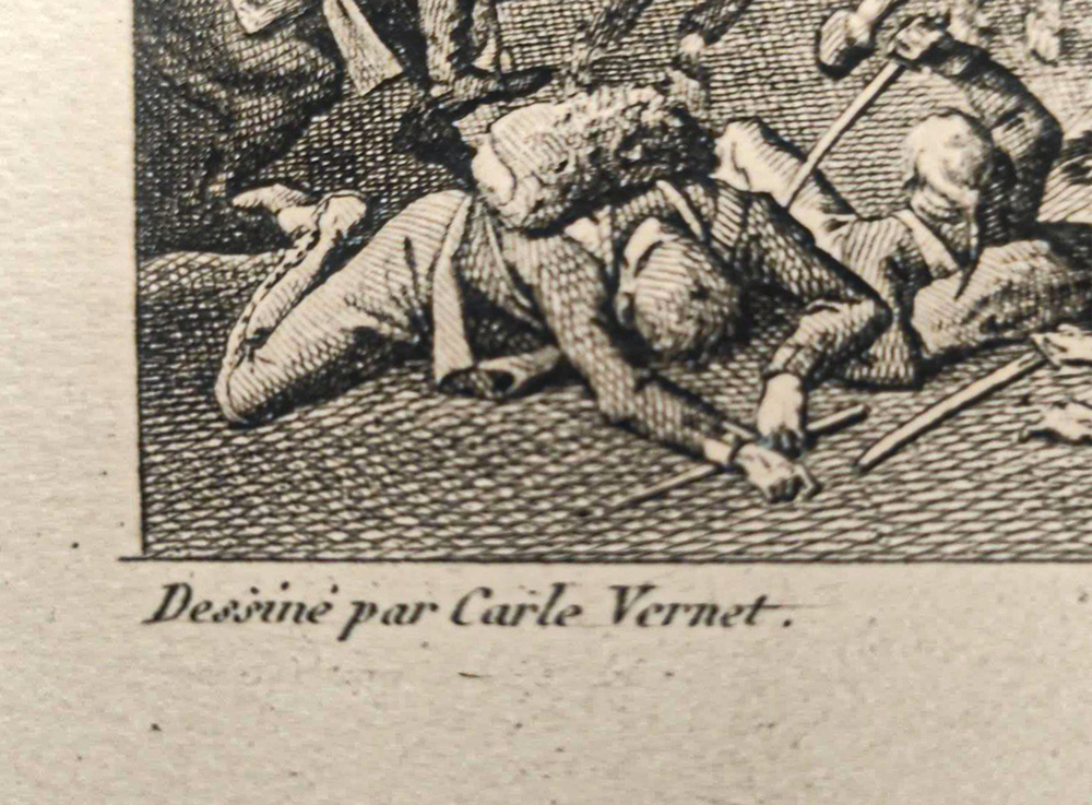 Битва в Сент-Джордже около Мантуи.Гравюра из альбома Военные кампании Франции. Париж. 1834