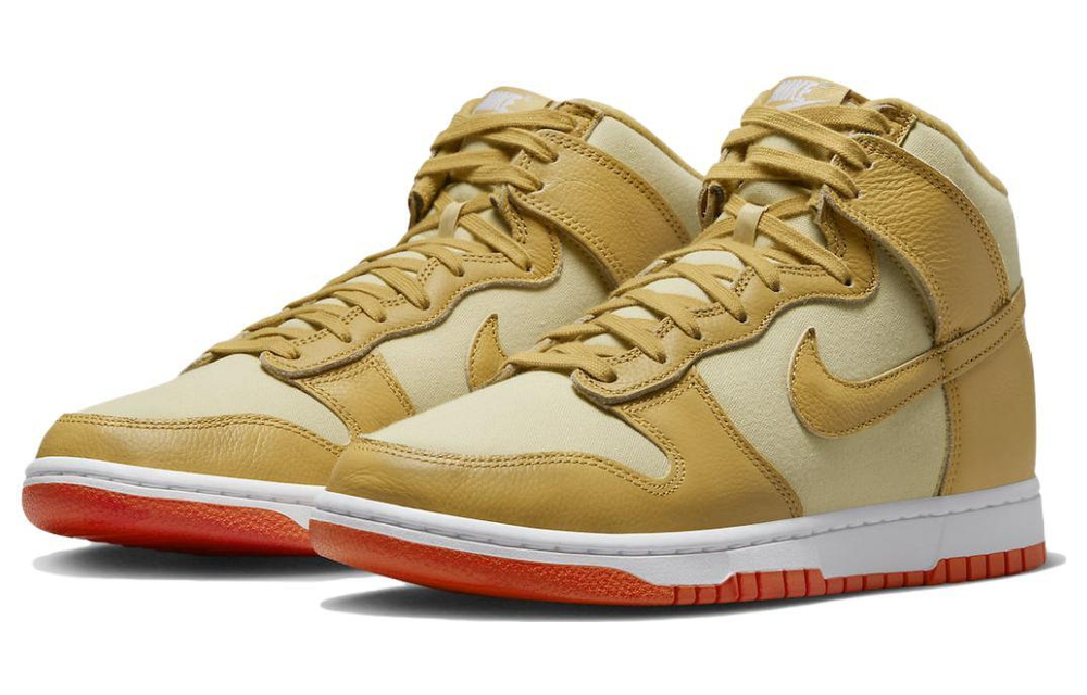 Кроссовки Nike Dunk "Wheat Gold And Safety Orange"
