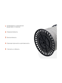 Плетеная веревка Gigant п/п, 32 пряди, 16 мм х 50 м HRS-14