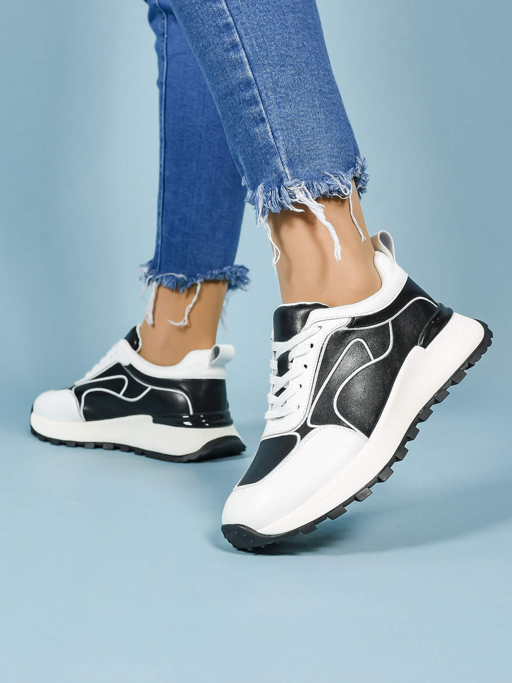 Кроссовки нат. кожа (36-41)р. / шт. HL-13