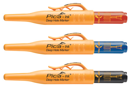 PICA-MARKER 150/41 Строительный маркер для глубоких отверстий Pica - Ink (Синий/Черный/Красный)