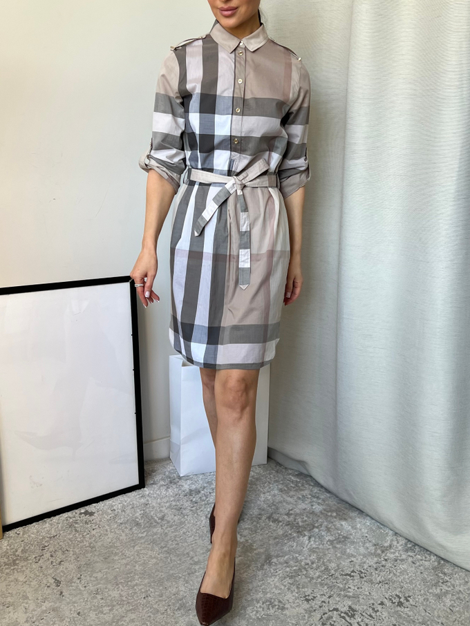 Хлопковое платье Burberry, S