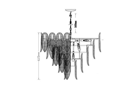 62GDM-8103-800 Люстра подвесная D80*H63см