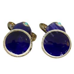 Пара амфор. Фарфор, бирюза, золото. Европа. ХХ в.