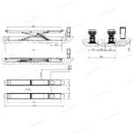 Подъемник ножничный для слесарных работ Velyen 4EE2400F
