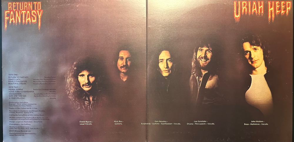 Uriah Heep - Return To Fantasy (Англия 1975г.)