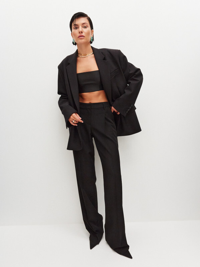 Брюки на заниженной талии