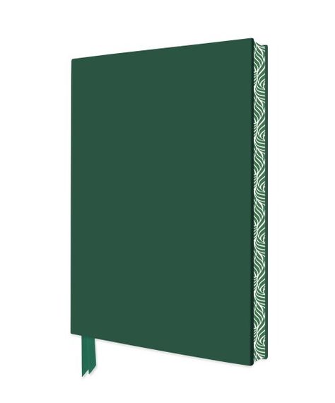 Bloknot \ Блокнот \ Notebook  Racing Green Blank Artisan Notebook (Flame Tree Journals)