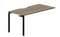 Стол 158х78х75см (эргономичный вырез) - приставной элемент